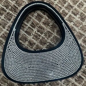 coperni crystal circle shoulder bag